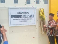 Gedung Rohidin Mersyah Asrama Pesantren Qur’an Alfida Diresmikan Gubernur