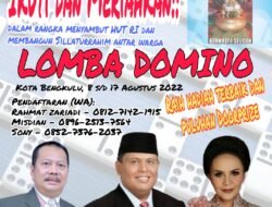 Sambut HUT RI ke-77, Kerukunan Masyarakat Talo Gelar Lomba Domino