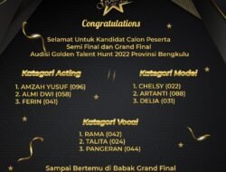 Ini 9 Nama Lolos Golden Talent Hunt Dari Bengkulu