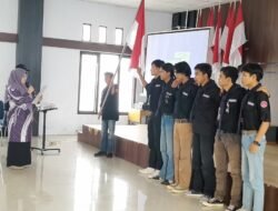 Gustini Lantik Pengurus Mapala Agra Buana STIA Bengkulu