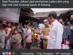 Latto-latto Viral, Presiden Jokowi Sempat Jajal Cara Memainkannya di Subang