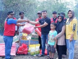 Pemkab BU Salurkan Bantuan Logistik ke Korban Kebakaran di Desa Air Sekamanak