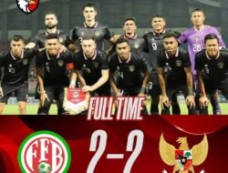 Laga Kedua Timnas Indonesia VS Burundi Berakhir Imbang 2 – 2