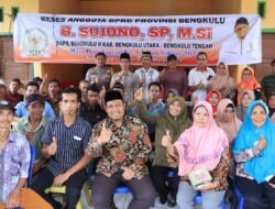 Reses di Desa Baturaja Benteng, Sujono Sampaikan Permohonan Maaf Pada Masyarakat