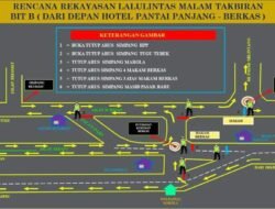 Malam Takbiran, Ini Rekayasa Arus Lalu Lintas Kota Bengkulu
