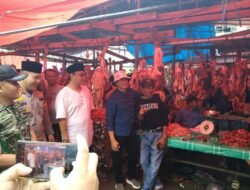 Bupati Gusnan Pantau Harga Bapok Jelang Lebaran Idul Fitri 1444 H