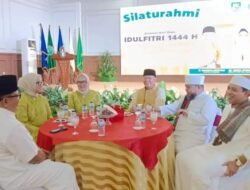 Idul Fitri 1444 H, Gubernur Rohidin Sambut Hangat Silaturahmi Walikota Helmi Hasan dan Rombongan di Balai Raya Semarak