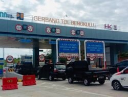 Tol Bengkulu – Taba Penanjung Trafik Meningkat Sebanyak 5.441 Kendaraan Jelang Lebaran