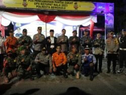 Danrem 041/Gamas Bersama Gubernur Bengkulu Pantau Malam Takbiran Idul Fitri 1444 H