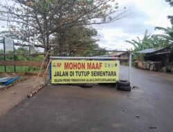 Mulai Hari Ini Jalan Danau di Kawasan DDTS Resmi Ditutup Total