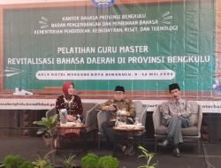 Dengan Pelatihan Guru Master Revitalisasi Bahasa Daerah Di Provinsi Bengkulu Dapat Mencegah Bahasa Daerah Dari Kepunahan