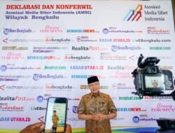 Jadi Wadah Eksistensi 14 Media Siber, Gubernur Rohidin Apresiasi Kehadiran AMSI Bengkulu