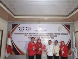 Daftarkan 45 Bacaleg ke KPU, PDIP Bengkulu Incar Hattrick dan 10 Kursi Provinsi
