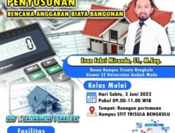 Kampus STIT TRISULA BENGKULU Buka Program Belajar RAB Sampai Bisa.