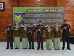 Danrem 041/Gamas Pimpin Sertijab Kasiren Serta Sertijab Dandim 0425/Seluma