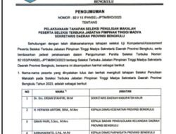 Seleksi Sekdaprov, Sumardi : Yang Penting Memiliki Wawasan dan Pengetahuan Tinggi