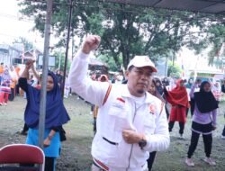 Harganas 2023, PKS BU, Senam Bareng dan Bagikan Ratusan Sembako. Sujono : Kita Kedepankan 4 Pilar