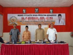 Saat Reses Sujono, Warga BU Keluhkan Akses Jalan Ketahun Yang Rusak Parah