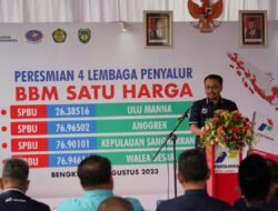 Komitmen Wujudkan Energi Berkeadilan, Pertamina Resmikan BBM Satu Harga di Kecamatan Ulu Manna, Bengkulu Selatan