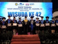 Wisuda Program Sarjana dan Magister UNIHAZ, Ini Pesan Gubernur Rohidin