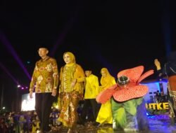 Bengkulu Besurek, Malam Puncak HUT ke-55 Provinsi Kepala OPD Pemprov Bergaya Ala Model Fashion Show