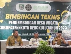 Bimtek Pengembangan Desa Wisata Kabupaten/Kota, Pemprov di Tekankan Dukung Pengembangan Wisata