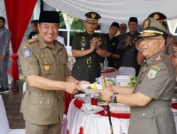 Wagub Rosjonyah Pimpin Upacara HUT ke-74 Satpol PP dan Satlinmas