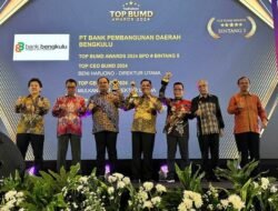 Bank Benģkulu dan PT. Bimex Raih Penghargaan Top BUMD Awards 2024