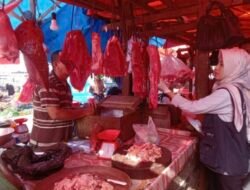 Jelang Lebaran DKPP dan Satgas Halal Pastikan Daging di Pasar Layak Konsumsi
