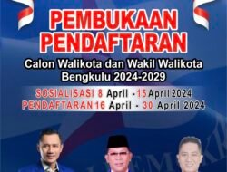 Setelah Lebaran, Demokrat Kota Benģkulu Buka Pendaftaran Calon Walikota dan Wakil Walikota 2024-2029