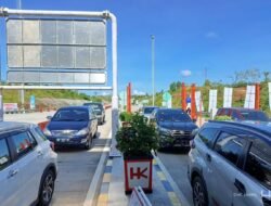 TERJADI PENINGKATAN, HUTAMA KARYA CATAT 414.538 KENDARAAN LINTASI TOL TRANS SUMATERA SELAMA LIBUR PANJANG AKHIR PEKAN