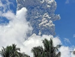 Gunungapi Ibu Kembali Erupsi, Tinggi Kolom Abu Teramati Capai 7.000 Meter