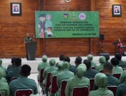 Tingkatkan Kesadaran Pentingnya Kesehatan dan Ketahanan Keluarga Bersama Danrem 041/Gamas