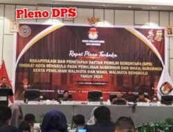 Pleno DPS Pilkada Serentak Kota Bengkulu Total 277.010 Pemilih