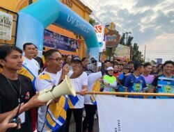 Dedy Black, Lepas Peserta Run 10K Dies Natalis BEM IKM FKIP Universitas Dehasen