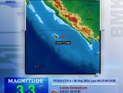 BMKG: Hari Ini Bengkulu Dua Kali Digoyang Gempa M 5,3 dan M.3,3 di Pantai Barat Sumatera Tidak Berpotensi Tsunami