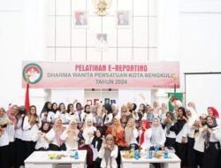 Dharma Wanita Persatuan Kota Bengkulu Gelar Pelatihan E-Reporting