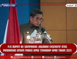 PJS Bupati BU Sampaikan Jawaban Eksekutif atas Pandangan Umum Fraksi DPRD Terhadap APBD Tahun 2025