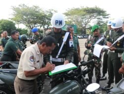 Cegah Pelanggaran, Denpom II/1 Bengkulu Periksa Puluhan Kendaraan Personel Makorem 041/Gamas