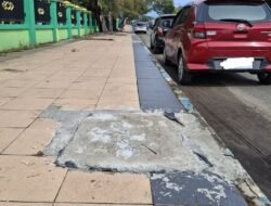 Warga Lapor Walikota, PUPR Langsung Tutup Lagi Lobang Trotoar Dengan Manhole Beton