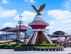 Tugu Setiap Bundaran Kota Bengkulu Dicat Nuansa Merah Putih