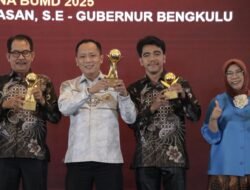 PT Bimex Bengkulu Raih Tiga Penghargaan, Handiro Efriawan : Aneka Usaha, TOP CEO BUMD dan TOP Pembina BUMD