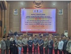 DPRD Musi Rawas Umumkan Calon Bupati dan Wakil Bupati Terpilih Periode 2025–2030