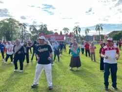 Penjabat Sekda Tutup Lomba Senam Kreasi Merah Putih, Ini Daftar Pemenangnya!