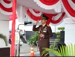 Kejaksaan Tinggi Bengkulu Menyelenggarakan Upacara Peringatan Hari Lahir Kejaksaan Republik Indonesia Ke-80 Tahun 2025 Di Halaman Upacara Kejati Bengkulu