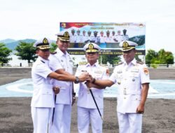 Dankodaeral II Padang Pimpin Penyerahan Jabatan Danlanal Bengkulu