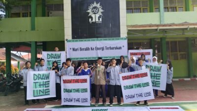 SMA Muhammadiyah 4 Bengkulu Tegaskan Komitmen Hijau dalam Aksi Global “Draw the Line”