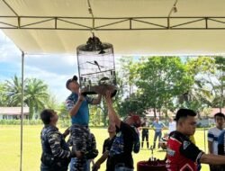 Meriahkan HUT Armada RI, Lanal Bengkulu Gelar Lomba Burung Berkicau