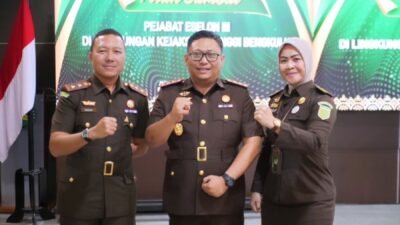 Kejaksaan Tinggi Bengkulu Melaksanakan Pelantikan dan Pengambilan Sumpah Jabatan Pejabat Eselon III