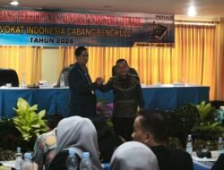 Bahrul Fuady Terpilih Pimpin Peradi SAI Bengkulu, Menang Tipis Satu Suara